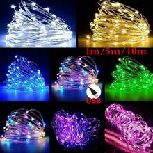 1M 5M 10M LED String Fairy Lights USB Copper Wire Wedding Festival Christmas Party Decoration Light Waterproof Outdoor Lighting 2024 - buy cheap