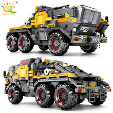 HUIQIBAO 1445Pcs City Wandering Earth Chariot Bucket Shop Trucks Building Blocks Military Vehicle Soldiers Figures Bricks Toys 2024 - buy cheap