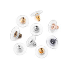 100-200pcs Rubber Earring Backs Stopper Earnuts Stud Earring Back Supplies For Jewelry DIY Jewelry Findings Making Accessories 2024 - buy cheap