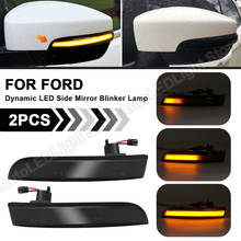 Luz LED dinámica intermitente para espejo lateral de coche, lámpara de señal de giro, para Ford Escape 2012-2016 Ecosport 2014-2018 Kuga 2013-2016, 2 uds. 2024 - compra barato