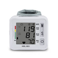 Automatic Smart Wrist Electronic Digital LCD Blood Pressure Monitor Intelligent Voice Sphygmomanometer Tonometer Pulse Meter 2024 - купить недорого