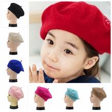 Fashion Infant Toddler Stretch Nylon Hats Soft Wool Newborn Kids Caps British Style Child Birthday Girls Bonnet Photo Props 2024 - buy cheap