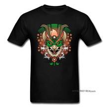 Camiseta de estilo japonés para hombre, Camisa de algodón con estampado de La Dynasty Ronin, color negro, ropa de moda, color negro 2024 - compra barato