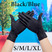 100pcs Disposable Gloves Latex Nitrile Black Blue Touch Screen Gloves Kitchen Dishwashing Work Garden Gloves Left and Right Hand 2024 - buy cheap