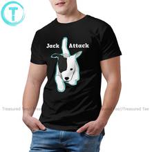 Jack Russell Terrier T Shirt Jack Russell Terrier Black T-Shirt Funny Male Tee Shirt 100 Cotton Printed Tshirt 2024 - buy cheap