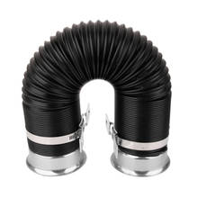 Flex Cold Air Intake System Duct Feed Induction Ducting PVC Pipe Hose Silver 2024 - buy cheap