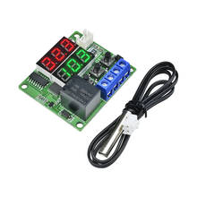 Controlador de temperatura de doble Termostato Digital LED, interruptor regulador de temperatura, Control NTC 10K, módulo de Sensor, W1219, W1209, 12V, 5V 2024 - compra barato