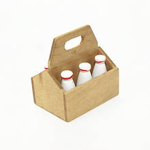 Mini garrafa de leite para decoração de carro, com caixa, para modelos 1/10 rc rock crawler, scx10 tamiya c01 4wd d90 tf2 2024 - compre barato