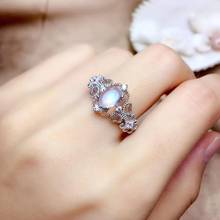 Moonstone ring Natural And Real Moonstone Ring Wedding Engagement Rings for Women 925 sterling silver Moonstone Ring 2024 - buy cheap