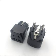 Adaptador de viagem europeu/coreia/alemanha, eua/au/china, 2 pinos, 3 pinos, tomada para ue, conversor de tomada, adaptador de viagem 16a250v 2024 - compre barato