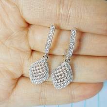 NEW Pendant luxury jewelry designers womens hoop earrings white gold color fashion wedding earings 2024 - buy cheap