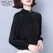 Blusas Mujer De Moda 2021 Autumn Chiffon Long Sleeve Womens Tops and Blouses Solid White Black Elegant Slim Women Shirts 7041 50 2024 - buy cheap