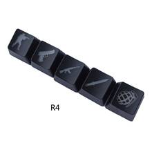 5Pcs OEM R4 Profile ABS Backlit Keycap Gaming Keycaps Key Button CS GO Keycap 2024 - buy cheap