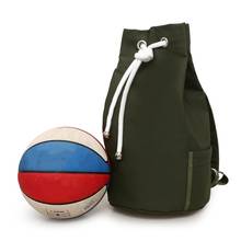 Mochila informal de lona para baloncesto, cubo con cordón de gran capacidad, Color sólido, para ciclismo, senderismo, deportes, Fitness, 2020 2024 - compra barato