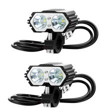 LED Motorcycle CarHeadlight Bike Bicycle Light Scooter Moto Fog Spotlight 12V 6000K White Motorbike Working Spot Light Head Lamp 2024 - buy cheap