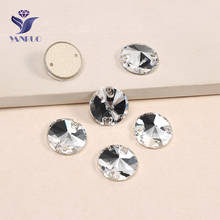 YANRUO 3200 Round AAAAA Crystal Clear Sew On Rhinestone Beads Sew On Stones Spacer buttons for Garment Jewelry 2024 - buy cheap