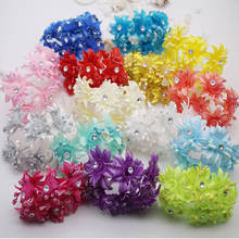 6 Flower Heads Wedding Cloth Decoration Accessories Silk Flower Bouquet Handmade Wreath Bunch 2024 - buy cheap