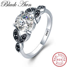 AWN-Anillo de Plata de Ley 925 para mujer, joyería fina, anillo de compromiso a la moda, de boda, tamaño 5, 6, 7, 8, 9, 10, C035 2024 - compra barato
