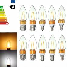 E27 E14 B22 B15 2W Non-Dimmable Edison Filament Incandescent Candle Light Bulb fit for Chandelier Lamp 110V 2024 - buy cheap
