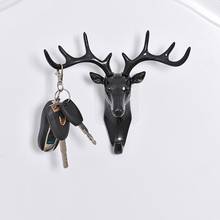 Wall Hanging Hook Vintage Deer Head Antlers for Hanging Clothes Hat Scarf Key Deer Horns Hanger Rack Wall Decoration 2024 - buy cheap