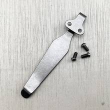 TC4 Titanium Alloy Deep Carry Pocket Clips DIY Folding Knife Cutters Waist Clamp with 3 Screws set Outdoor Gear Accessories 2024 - buy cheap