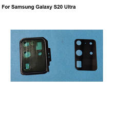 Стекло для задней камеры Samsung Galaxy S20 Ultra, объектив + Крышка для камеры, круглый корпус для Samsung Galaxy S 20 Ultra, протестировано 2024 - купить недорого