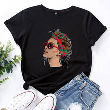 Футболка женская хлопковая в эстетике 90-х, модный топ, Повседневная рубашка с круглым вырезом, на лето 2024 - купить недорого