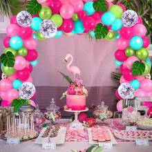 Staraise-Decoraciones hawaianas tropicales para fiesta de cumpleaños, decoración de fiesta de aloha hawaiana Tropical, color rosa, de verano 2024 - compra barato