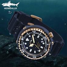 HEIMDALLR Men's Diving Watch 1000M Water Resistance Golden Plated Black PVD Coated Case NH35A Automatic Movement Tuna Dive Watch 2024 - buy cheap