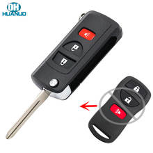 2+1 Button Modified Folding Flip Remote Key Shell Case Fob 3 Button for Nissan Quest Murano 2024 - buy cheap