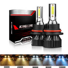 Elglux 2Pcs LED H4 H7 Mini Car Headlight Bulb 12000LM 6000K H1 H3 H11 H13 H27 880 9005 HB3 9006 HB4 9007 Running Fog Head Lamp 2024 - buy cheap