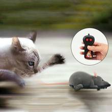 Mouse eletrônico com controle remoto sem fio, gatos, animais de estimação, brinquedo engraçado para crianças 2024 - compre barato
