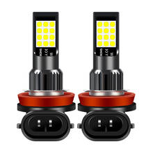 Farol de led para carro, 2 peças, h11, h8, 9006, hb4, 881, h27, 3030, amarelo, branco 2024 - compre barato