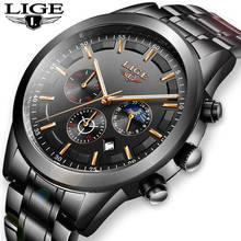 2020 LIGE Watches Mens Fashion Sport Quartz Clock Top Brand Luxury Business Men Watch Waterproof Wrist Watches Relogio Masculino 2024 - buy cheap