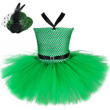 Платье-пачка для девочек, зеленое, с шляпкой и Заколкой, От 1 до 14 лет 2024 - купить недорого