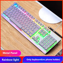 High Quality Gamer Keyboard Mouse Kit Set Gaming 104 Keys Mechanical Feeling RGB USB Wired for PC Laptop Computer Office 2024 - buy cheap