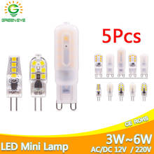 5PCS LED Bulb 3W 6W led G4 G9 Light Bulb AC 220V AC 12V Lamp SMD2835 Spotlight Chandelier Lighting Replace 30w 40W Halogen Lamp 2024 - buy cheap