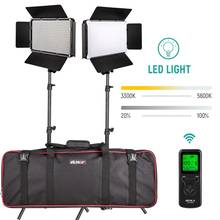 VILTROX VL-D640T LED Video Light Bi-color Dimmable Wireless remote Panel Lighting Kit +75" Light Stand for studio shooting 2024 - buy cheap