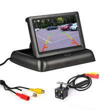 Foldable Monitor Display 4.3 inch TFT LCD Car Monitor AV Input Display Screen Reverse Camera Parking System Rearview Monitors 2024 - buy cheap