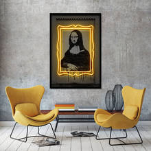 Mona Lisa Art Canvas Painting Posters And Prints Art Street Stencil Picture Gift Idea Home Decor For Bedroom Living Room No Led 2024 - buy cheap