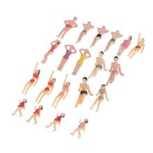 20x Miniature Beach Swimsuits People Figures Model Train Diorama Scenics Building Kit, 1:50 HO S O Scale 2024 - buy cheap