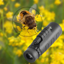 Equipamento de esportes ao ar livre 40x60 hd óptica monocular caça acampamento caminhadas teles 1500m campo lente do telefone monocular 2 em 1 2024 - compre barato