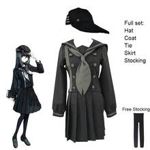 Saia para cosplay danganronpa v3, fantasia de cosplay para mulheres, uniforme escolar de jk, para meninas 2024 - compre barato