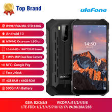 Ulefone Armor X5 Pro Waterproof Mobile Phone Rugged NFC 4G LTE  4GB+64GB Smartphone Android 10.0 CellPhone Octa-core Processor 2024 - buy cheap