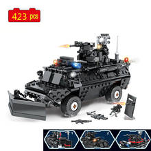 Military Series WWII Multifunctional Roadblock Removal Vehicle Weapon Accessories Building Blocks Bricks Toys Gifts 2024 - buy cheap