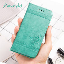 AMMYKI Fine texture Odourless High-end PU Flip leather phone back cover cases 5.7'For Huawei Honor 8 pro case 2024 - buy cheap