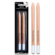 Professional White Charcoal Pencils, 2 Pcs Art Drawing Pencils Set, 6mm Core, Sketching Pencils for Dark or Tinted Paper 2024 - buy cheap