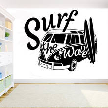 Adesivo de parede surf para decoração de casa, mural de parede decoração removível para banheiro para parede do quarto y190 2024 - compre barato