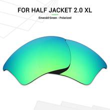 Mryok óculos de sol lentes de troca, óculos de sol lentes de troca poralizadas para oakey half jacket 2.0 xl verde esmeralda 2024 - compre barato