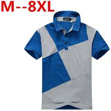 10xl 8xl 6xl roupas de marca nova camisa polo masculina negócios & casual sólido masculino camisa polo manga curta respirável camisa polo 2024 - compre barato